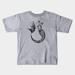 Mermaid Sketches Series: Sweet Mermaid Kids T-Shirt